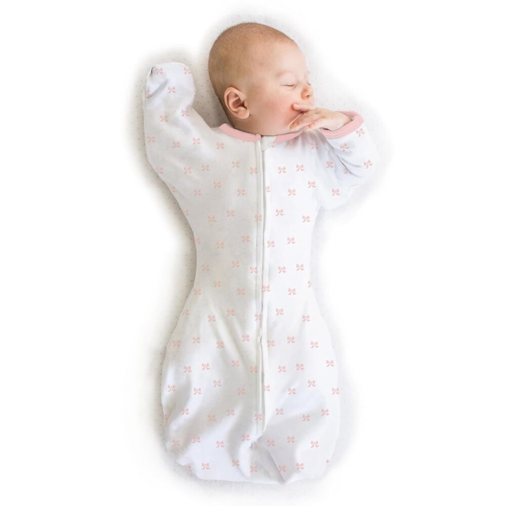 Baby Transitional Swaddle Sack, Arms Up Half-Length Sleeves & Mitten Cuffs